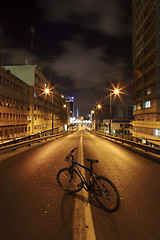 Image showing  Bicycle on Dark Road