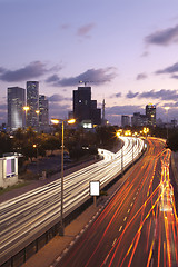 Image showing Tel Aviv at sunset