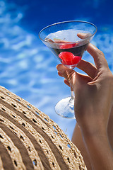 Image showing Poolside Martini