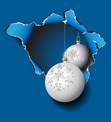 Image showing Hole into Christmas time 