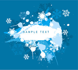 Image showing Winter abstract spots background 