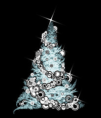 Image showing Abstract christmas tree