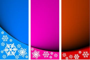 Image showing background with snowflakes