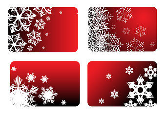 Image showing Red christmas cards