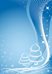 Image showing Vector christmas background