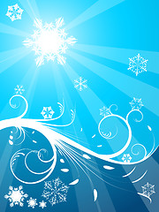 Image showing Cold Christmas background