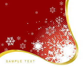 Image showing Red Christmas background