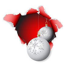 Image showing Hole into Christmas time 