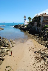 Image showing Lighthouse in Cascais, Portugal