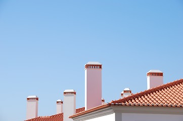 Image showing Classic chimneys background