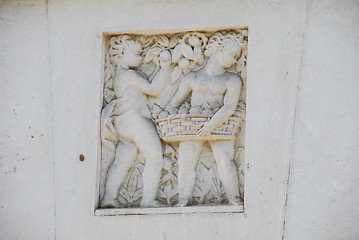 Image showing Architectural detail on a building facade