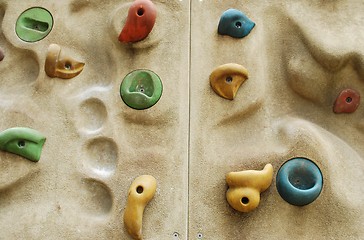 Image showing Climbing wall (background)