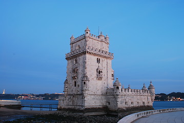 Image showing Belem Tower in Lisbon, Portugal (Sunset)