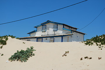 Image showing Resort villa on beach dunes (ocean front)