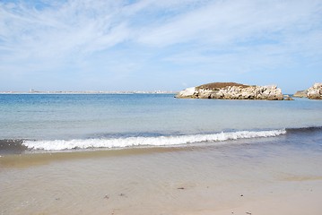 Image showing Beautiful Baleal beach at Peniche, Portugal