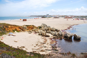 Image showing Beautiful Baleal beach at Peniche, Portugal