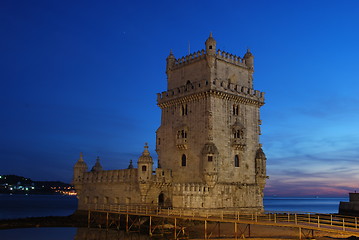 Image showing Belem Tower in Lisbon, Portugal (Sunset)