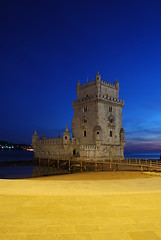 Image showing Belem Tower in Lisbon, Portugal (Sunset)