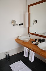 Image showing Interior detail of a modern bathroom