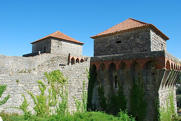 Image showing Ourém Castle (blue sky background)