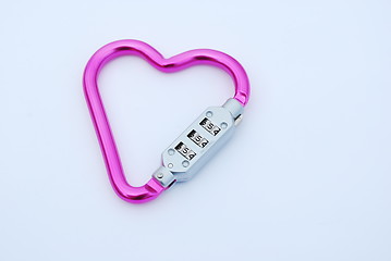 Image showing Heart shaped carabiner