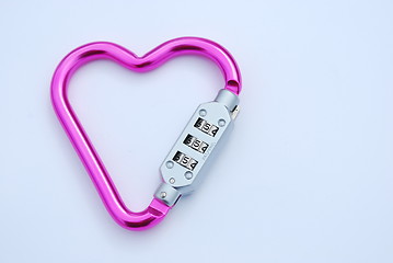 Image showing Heart shaped carabiner