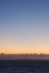 Image showing Colorful sunset on Praia del Rey, Portugal