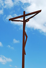 Image showing Modern cross on the Sanctuary of Fatima