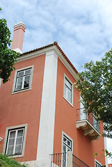 Image showing Red typical mansion