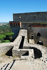 Image showing Ourém Castle (blue sky background)