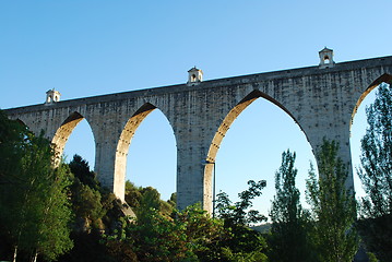 Image showing Aqueduct of the Free Waters in Lisbon