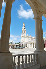 Image showing View of the Sanctuary of Fatima, in Portugal