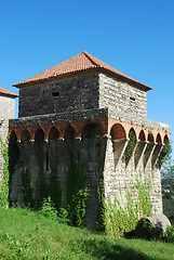 Image showing Ourém Castle (blue sky background)