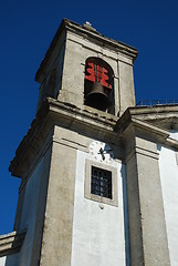 Image showing Church clock near Ourém castle