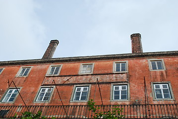 Image showing Ancient red building