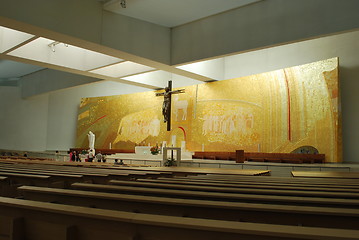 Image showing New and modern cathedral of Fatima