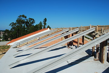 Image showing Framework for the roof