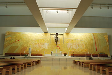 Image showing New and modern cathedral of Fatima