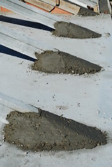 Image showing Roof detail of a house under construction