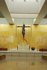 Image showing New and modern cathedral of Fatima