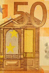 Image showing 50 Euro bill (close up)