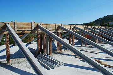 Image showing Framework for the roof