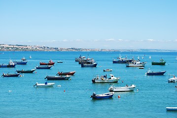 Image showing Boat harbor in Cascais, Portugal