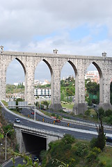 Image showing Aqueduct of the Free Waters in Lisbon