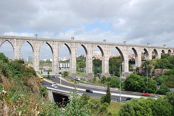 Image showing Aqueduct of the Free Waters in Lisbon