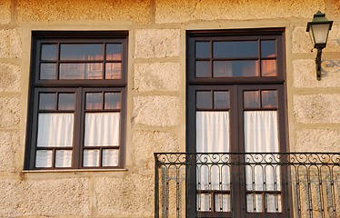 Image showing Balcony of a typical house in Porto, Portugal