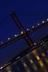 Image showing Lisbon Bridge - April 25th (Night)