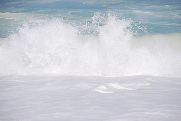 Image showing White beautiful ocean wave