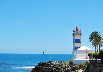 Image showing Lighthouse in Cascais, Portugal