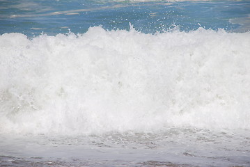 Image showing White beautiful ocean wave